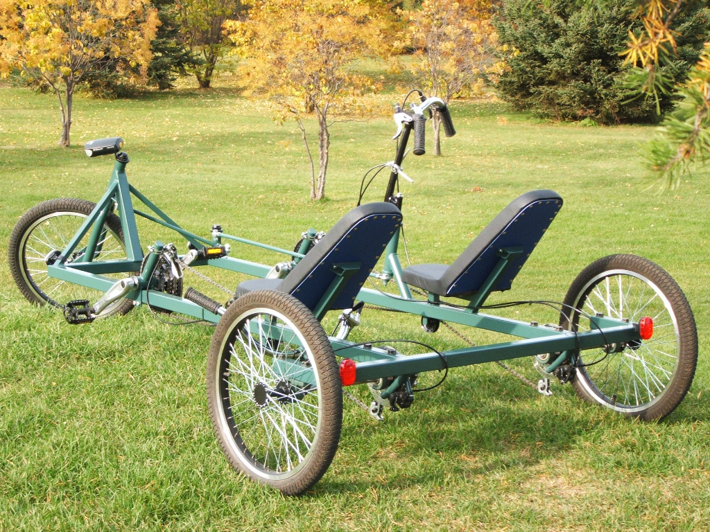 Sociable Tandem Trike - tandem trike plans